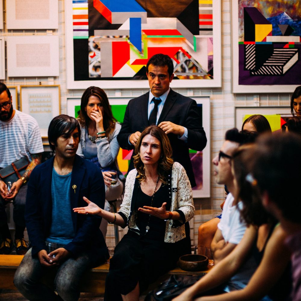 Reunión participativa en Santiago